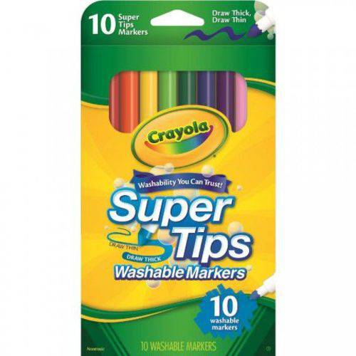 Canetinhas Laváveis Super Tips 10cores Crayola