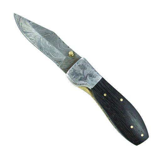 Canivete Artesanal Paquistão Aço Damasco Ss01 - Crosster