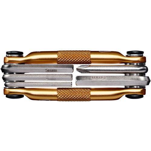 Canivete Crank Brothers Multi 5 de Ferramentas Multiuso para Ciclismo - Dourado