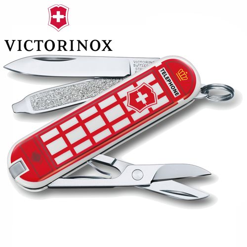 Canivete Inox Classic Limited Edition a Trip Of London 7 Funções com Bainha - Victorinox