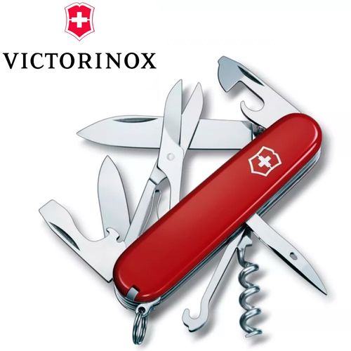 Canivete Inox Multifunção Climber Vermelho 14 Funções - Victorinox