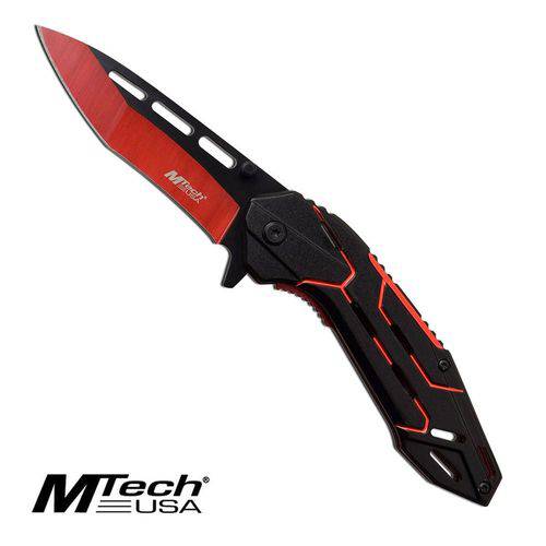 Canivete Mtech Usa Vermelho com Abertura Assistida Master Cutlery