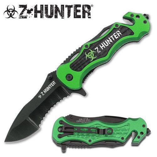 Canivete Z-hunter com Abertura Assistida, Quebra Vidro e Corta Cinto Master Cutlery