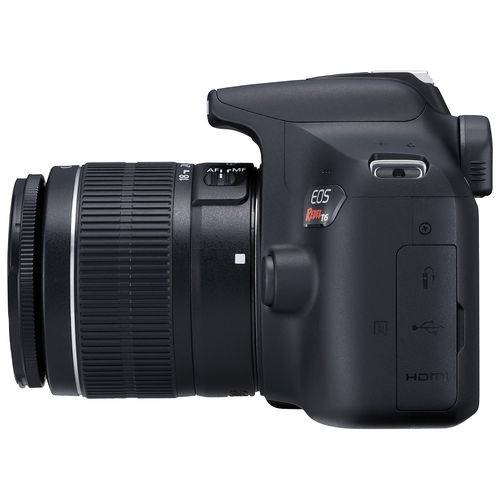 Canon T6 Kit Premium 18-55 + 55-250mm + Bolsa + Cartão 32GB + Mini Tripé + Kit Limpeza