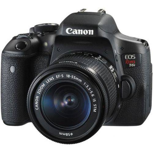 Canon T6i Kit 18-55mm IS STM EOS Rebel com Lente EF-S