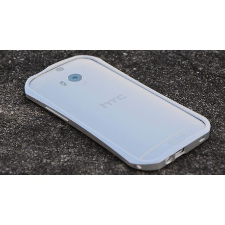 Capa Bumper DevilCase em Aluminio para HTC One M8-Prata
