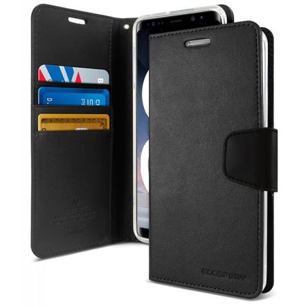 Capa Carteira Goospery Sonata Diary para Samsung Galaxy Note 8-Preta