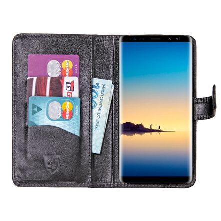 Capa Carteira Skudo Royal em Couro Legitimo para Samsung Galaxy Note 8