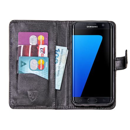 Capa Carteira Skudo Royal em Couro Legitimo para Samsung Galaxy S7