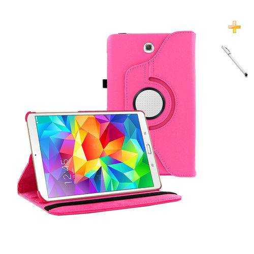 Capa Case Galaxy Tab a - 9.7´ P550 / P555 Giratória 360 / Caneta Touch (Pink)