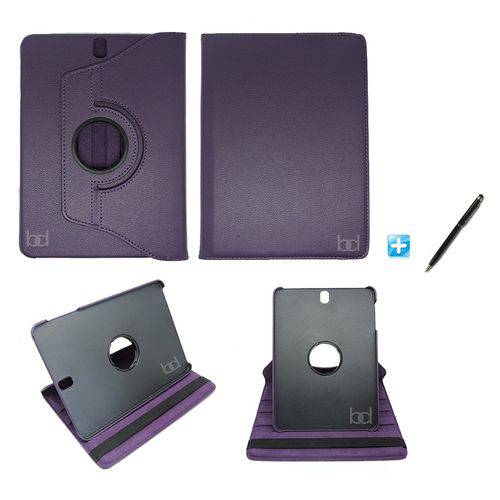 Capa Case Galaxy Tab S3 - T820/t825 Giratória / Caneta Touch (roxo)
