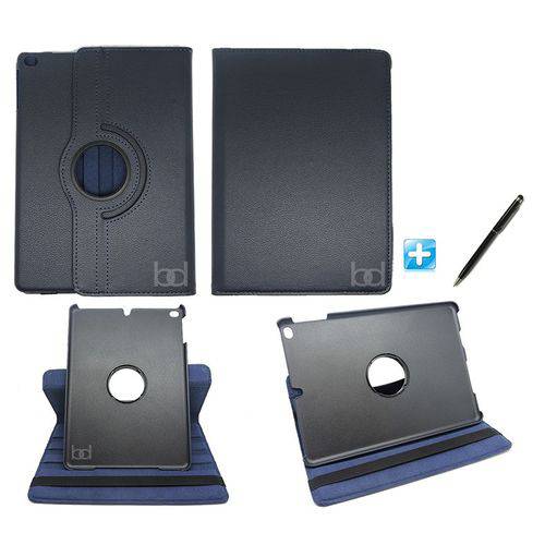 Capa Case New Ipad 2017 - 9,7" Giratória / Caneta Touch (azul Escuro)