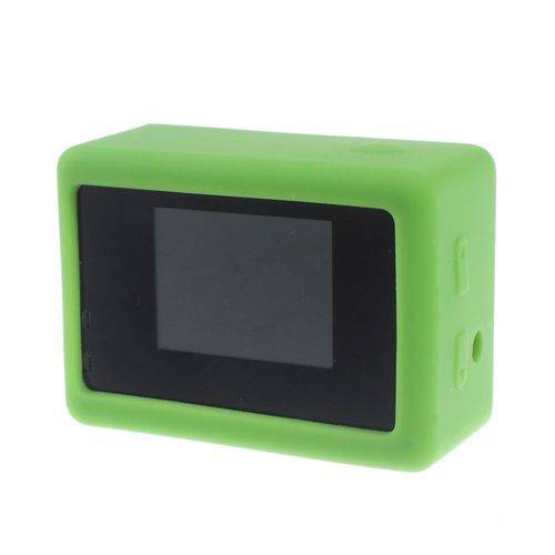 Capa Case Protetora Silicone para Câmeras SJCam SJ4000 Cor Verde