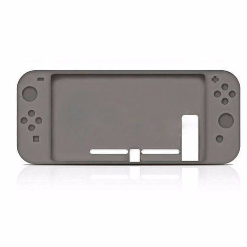Capa Case Silicone Console Nintendo Switch - Cinza Fumê