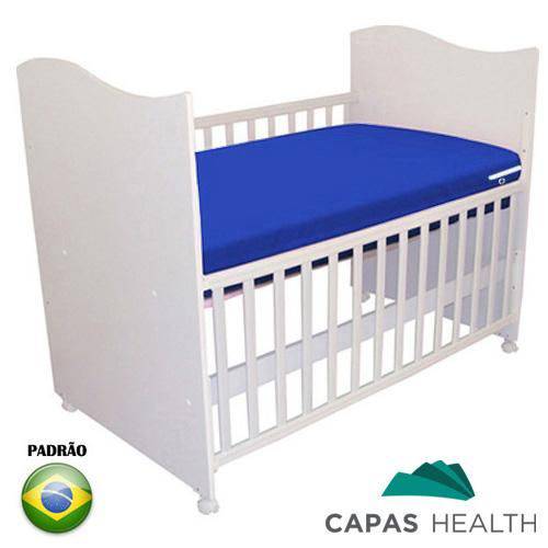 Capa Colchão Hospitalar Berço Azul 0,60 X 1,30 X 0,10 Cm