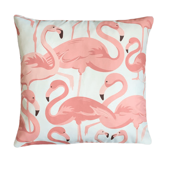 Capa de Almofada Flamingo Rosa 45x45 Cm