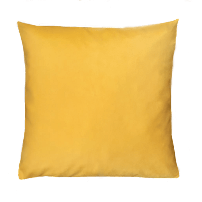 Capa de Almofada Suede Amarela 45x45 Cm