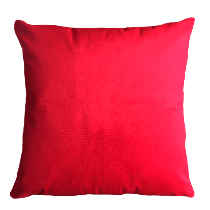 Capa de Almofada Suede Vermelha 45x45 Cm