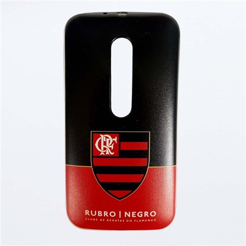 Capa de Celular Flamengo Moto G3 Rubro Negro