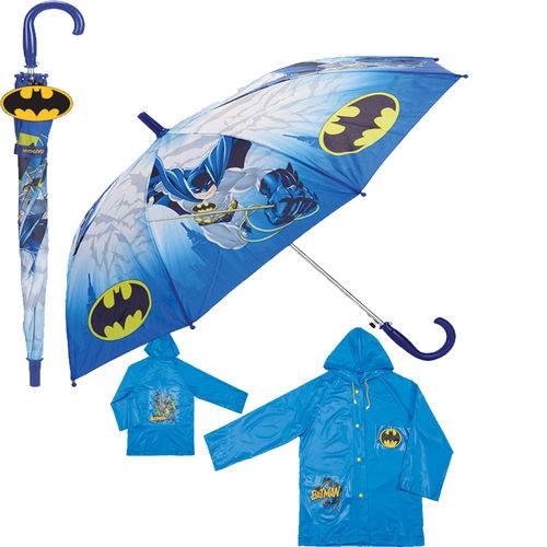 Capa de Chuva Batman Guarda Chuva Infantil Automático Luxo