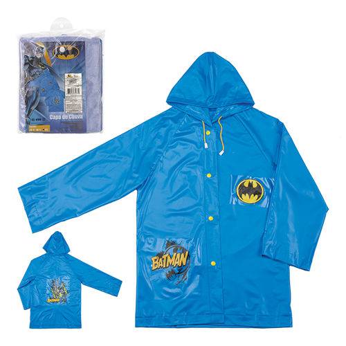 Capa de Chuva Infantil Batman GG Azul