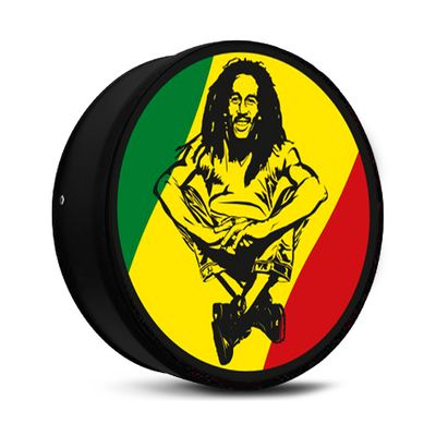 Capa de Estepe com Cadeado e Cabo de Aço Air Cross Crossfox Doblo Ecosport - Modelo Bob Marley