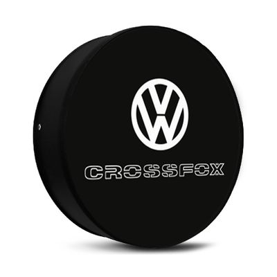 Capa de Estepe com Cadeado e Cabo de Aço Crossfox - Modelo VW Crossfox