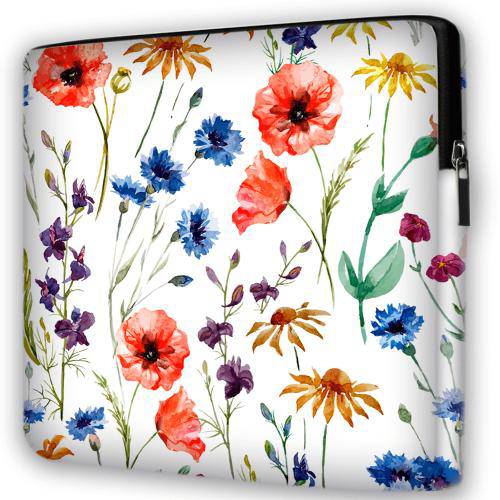 Capa de Notebook com Alça de Ombro - Floral - 14"