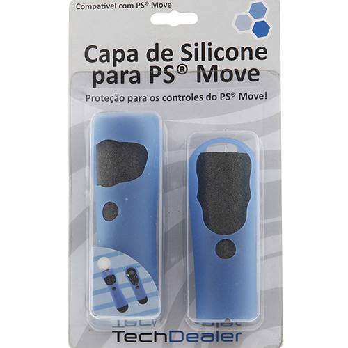 Capa de Silicone Teach Dealer Azul - PS Move