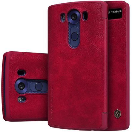 Capa Flip Cover Nillkin Qin para LG V10-Vermelha