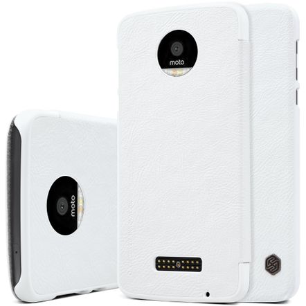 Capa Flip Cover Nillkin Qin para Motorola Moto Z-Branca