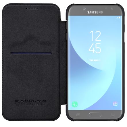 Capa Flip Cover Nillkin Qin para Samsung Galaxy J5 Pro - 2017 - J530-Preta