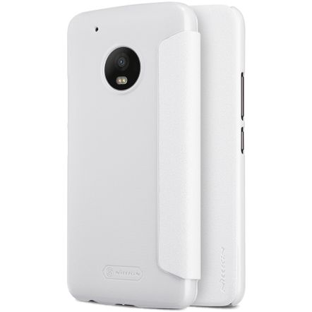 Capa Flip Cover Nillkin Sparkle para Motorola Moto G5 Plus-Branca