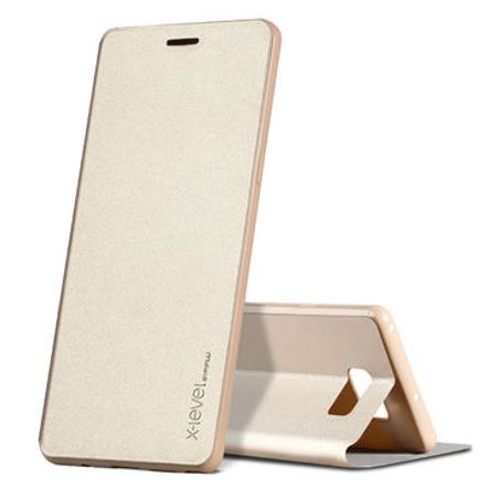 Capa Flip Cover X-Level Fib Series para Samsung Galaxy Note 8-Dourada