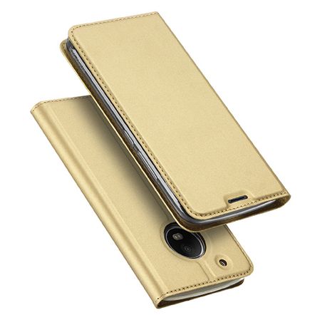 Capa Flip Dux Ducis para Motorola Moto G5s - 5.2 - XT1792-Dourada