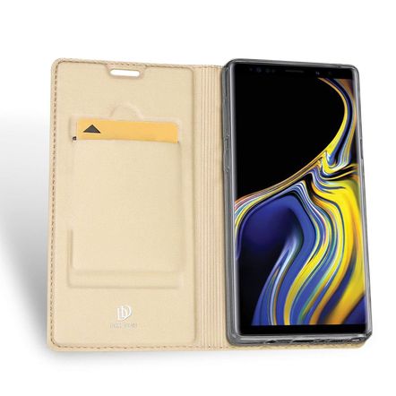 Capa Flip Dux Ducis para Samsung Galaxy Note 9-Dourada