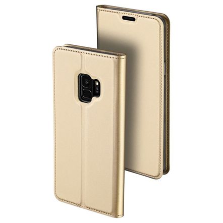 Capa Flip Dux Ducis para Samsung Galaxy S9-Dourada