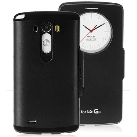 Capa Flip Quick Circle para LG G3-Preta