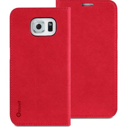 Capa Galaxy S6 Folio Slim Vermelho - Muvit