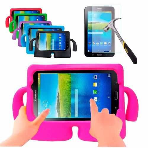 Capa Infantil Iguy para Tablet Samsung Galaxy Tab3 7" Sm-t210 / T211 / P3200 + Película de Vidro