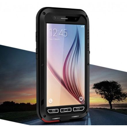 Capa Love Mei Powerfull Extrema Proteção para Samsung Galaxy S6-Preta