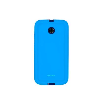 Capa Motorola Moto e Mycover Colors Azul com PelíCula Protetora - Icover