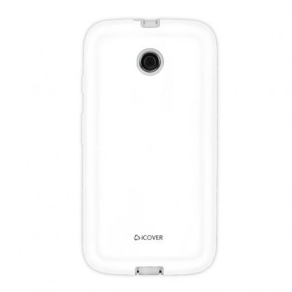 Capa Motorola Moto e Mycover Colors Branco - ICOVER