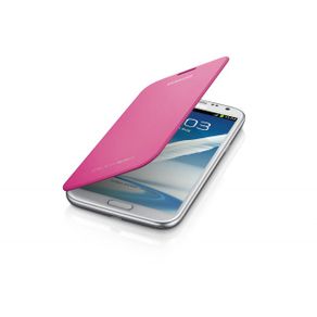 Capa P/ Samsung Galaxy Note II Samsung Flip Cover Rosa EFC-1J9FPEGSTD