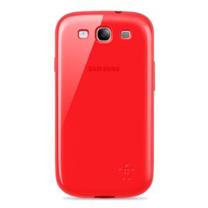 Capa P/ Samsung Galaxy S3 Belkin Grip Sheer Tpu Flexivel Vermelho F8M398TTC01