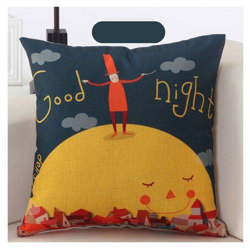 Capa para Almofada Decorativa Infantil Good Night
