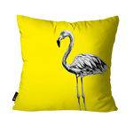 Capa para Almofada Flamingo 45x45cm Mdecor- Amarelo