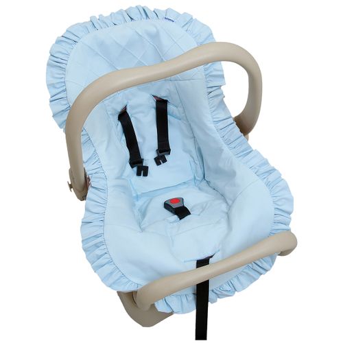Capa para Bebê Conforto em Percal Azul - Biramar Baby