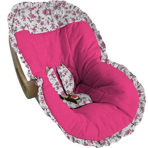 Capa para Bebê Conforto Pink Floral - Soninho de Bebê