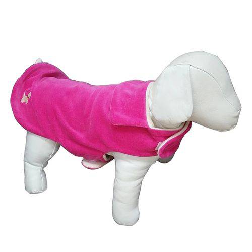 Capa para Cachorro Plush Lisa 44x26cm Rosa Fábrica Pet